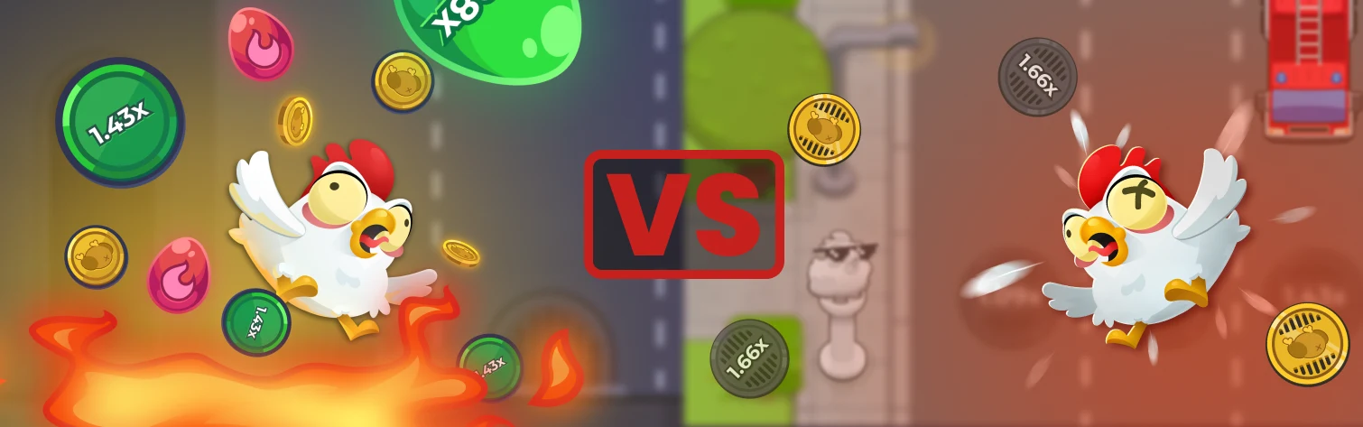 Chicken Road 2 vs Chicken Road image.