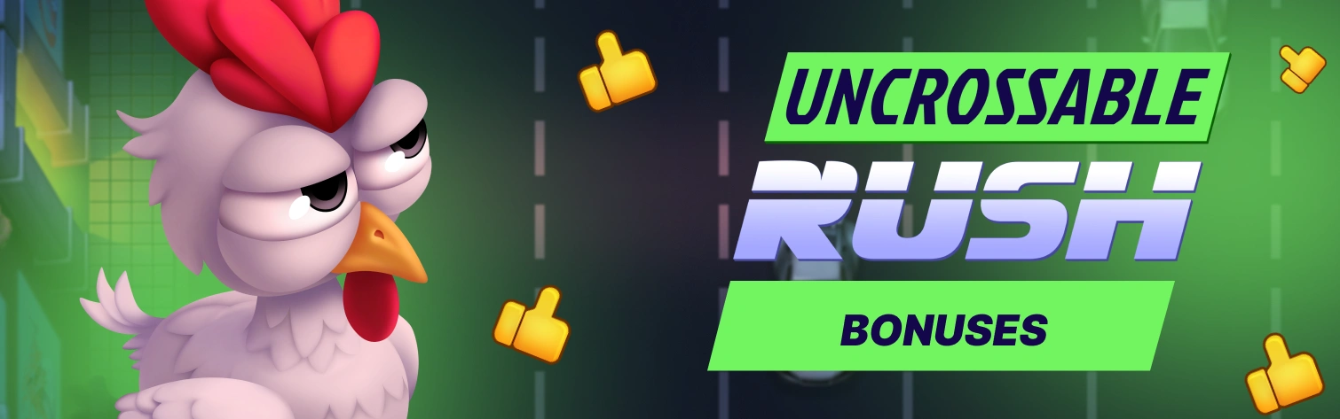 Uncrossable Rush Game Bonuses & Promotions image.