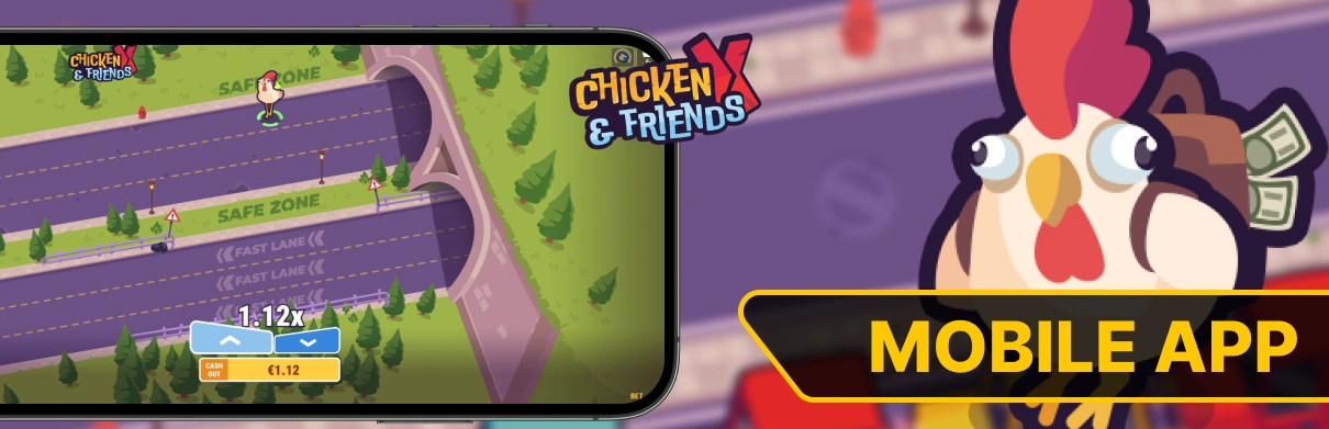 Chicken X & Friends Mobile App Image.